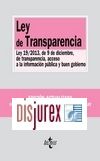 Ley de Transparencia . Ley 19/2013, de 9 de diciembre, de transparencia, acceso a la informacin pblica y buen gobierno