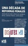 Una dcada de reformas penales. Anlisis de diez aos de cambios en el cdigo penal (2010-2020)