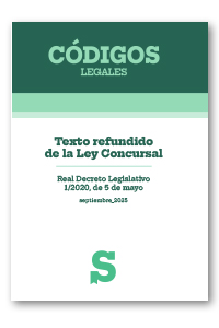 Texto refundido de la Ley Concursal. Real Decreto Legislativo 1/2020, de 5 de mayo
