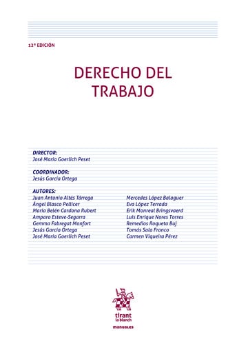 Derecho del trabajo 12ª Edición