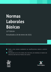 Normas Laborales Básicas (22ª Edición)  Actualizada a 29 de enero de 2025