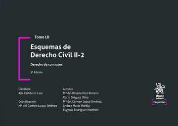 Tomo LII Esquemas de Derecho Civil II-2. Derecho de contratos 3ª Edición