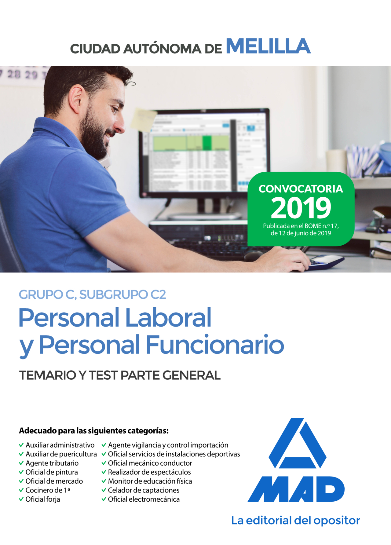 Personal laboral y personal funcionario (Grupo C, Subgrupo C2)