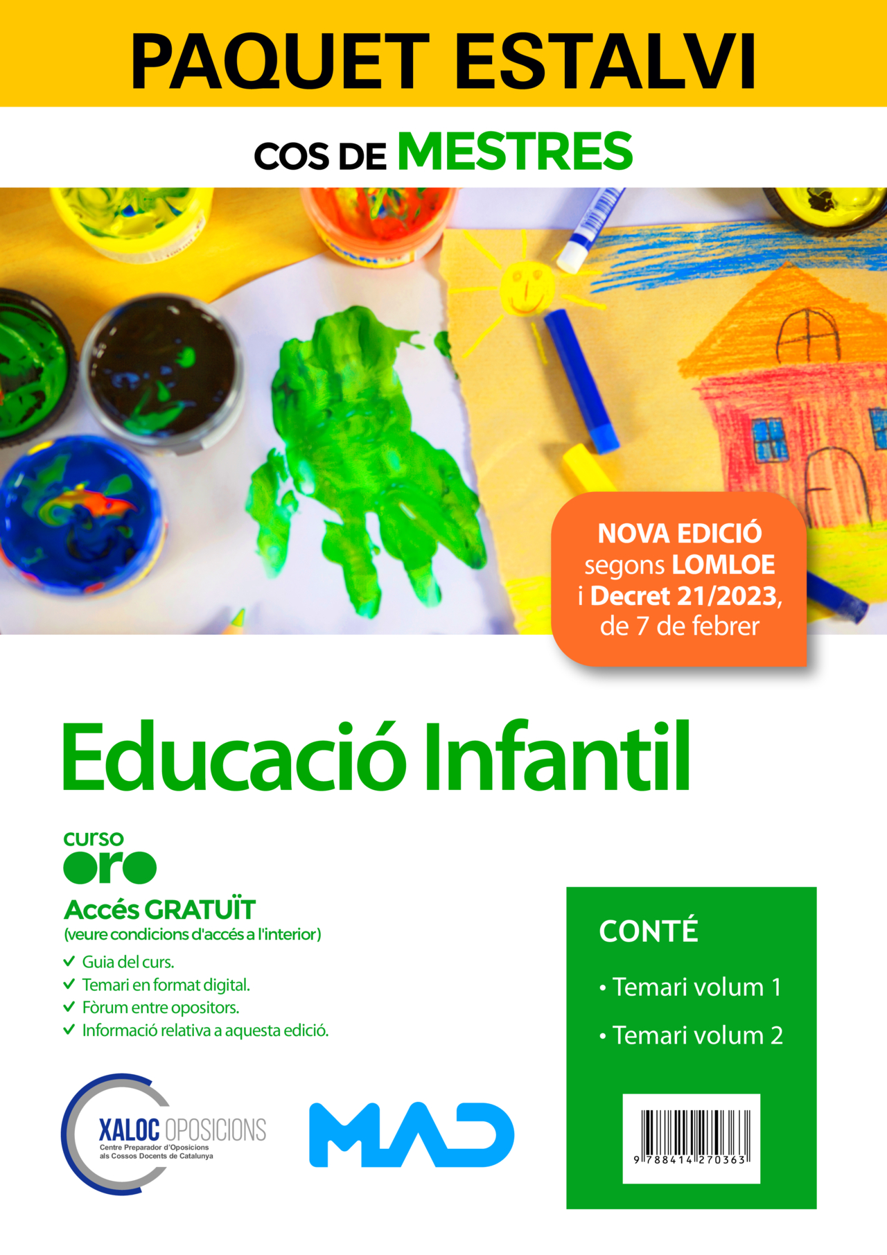 Paquet Estalvi Cos de Mestres Educació Infantil