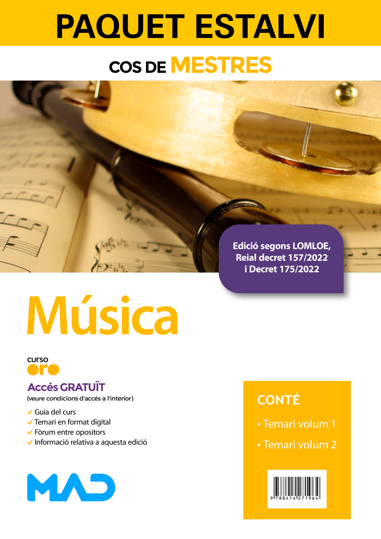 Paquet Estalvi Cos de Mestres Música