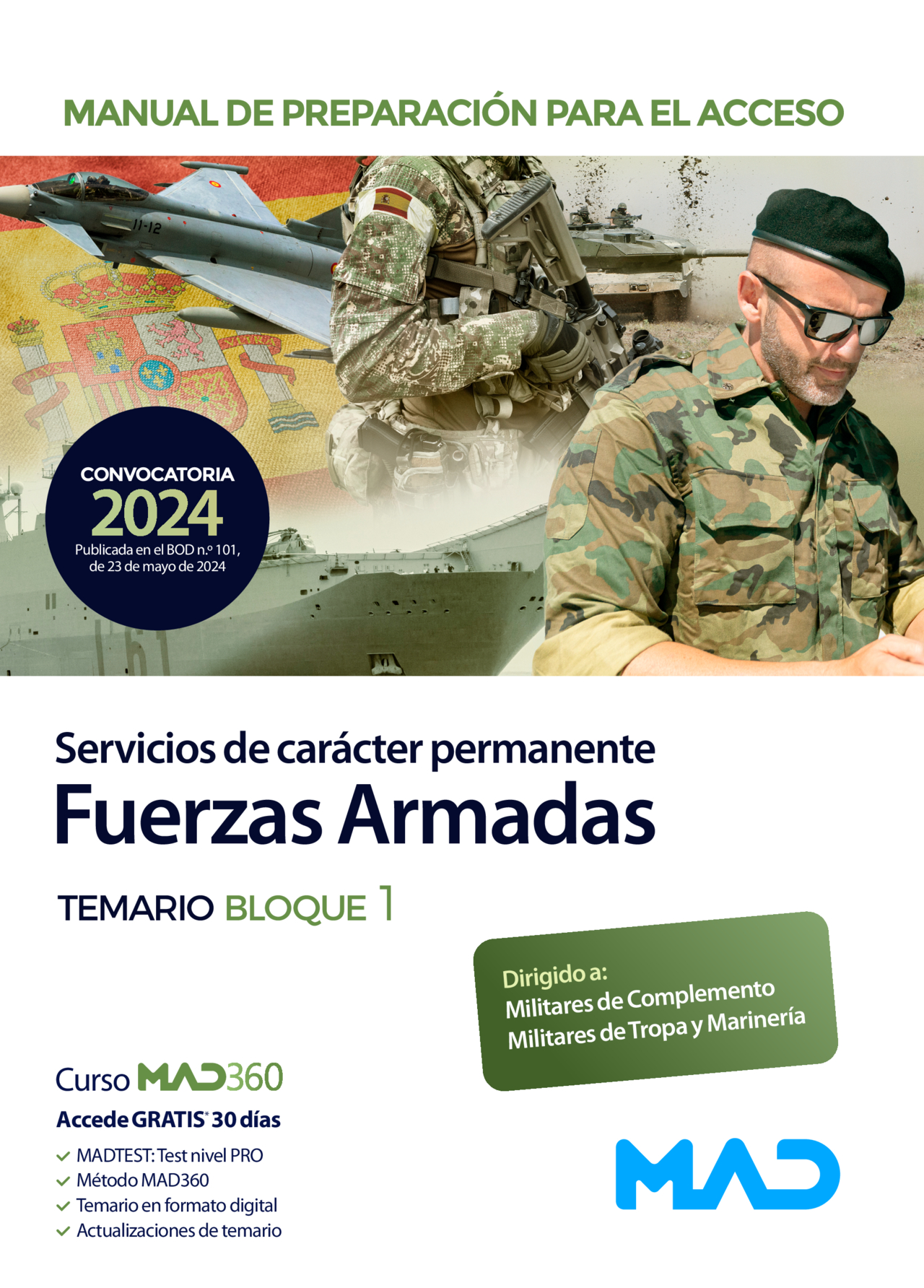 Preparación para acceso a una relación de servicios de carácter permanente en las Fuerzas Armadas