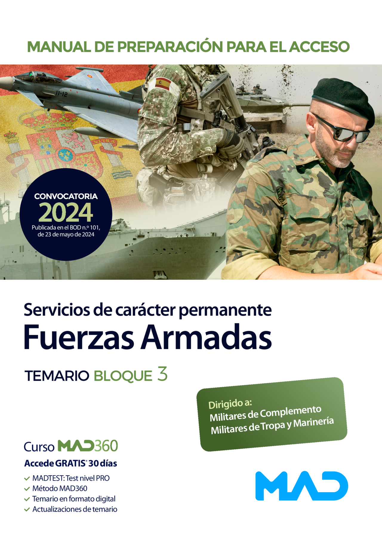 Preparación para acceso a una relación de servicios de carácter permanente en las Fuerzas Armadas