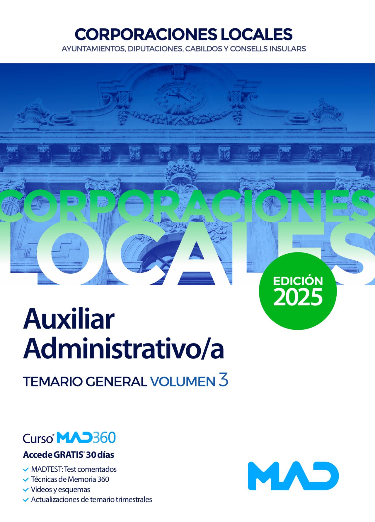 Auxiliar Administrativo/a de Ayuntamientos, Diputaciones y otras Corporaciones Locales