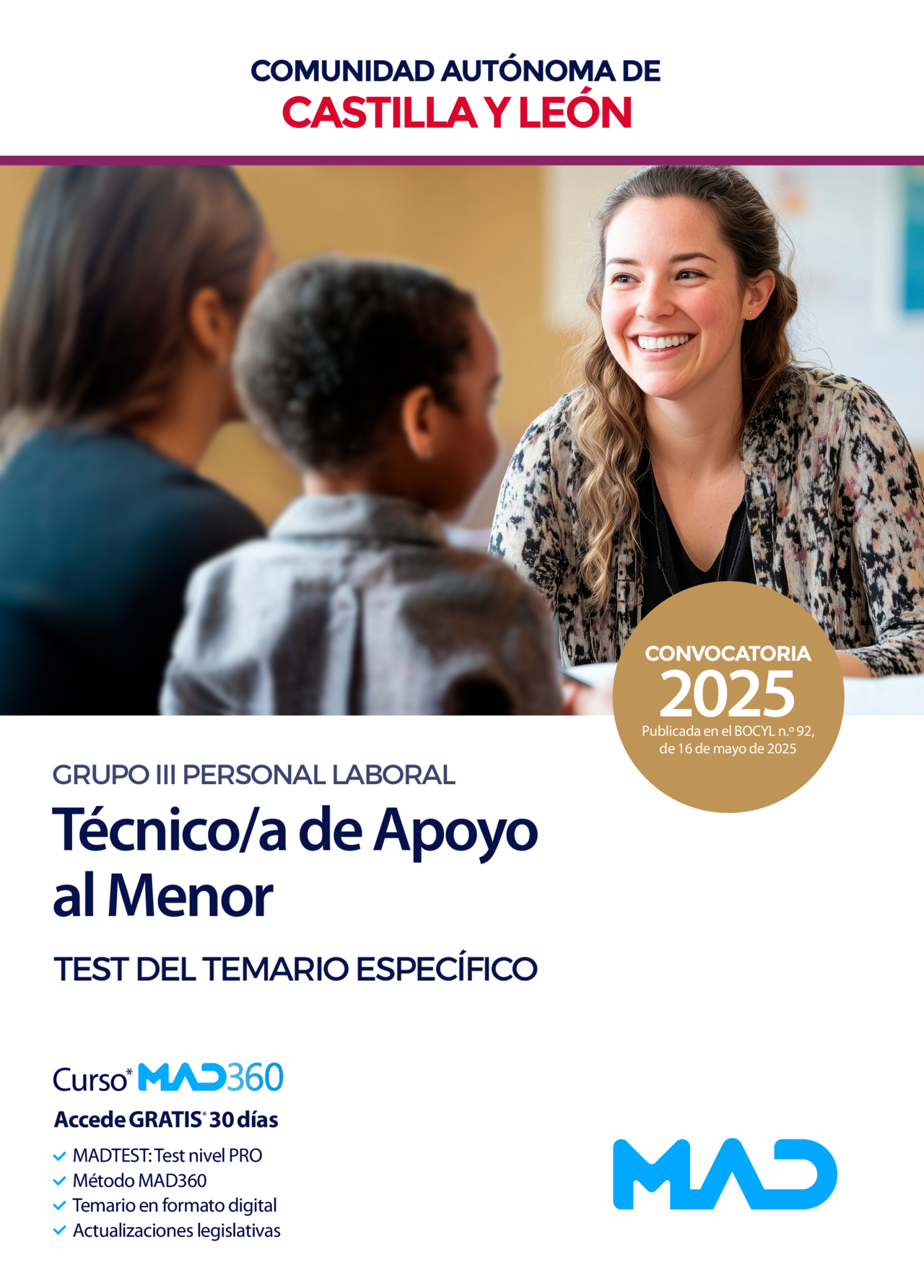Técnico/a de Apoyo al Menor (Grupo III Personal Laboral)