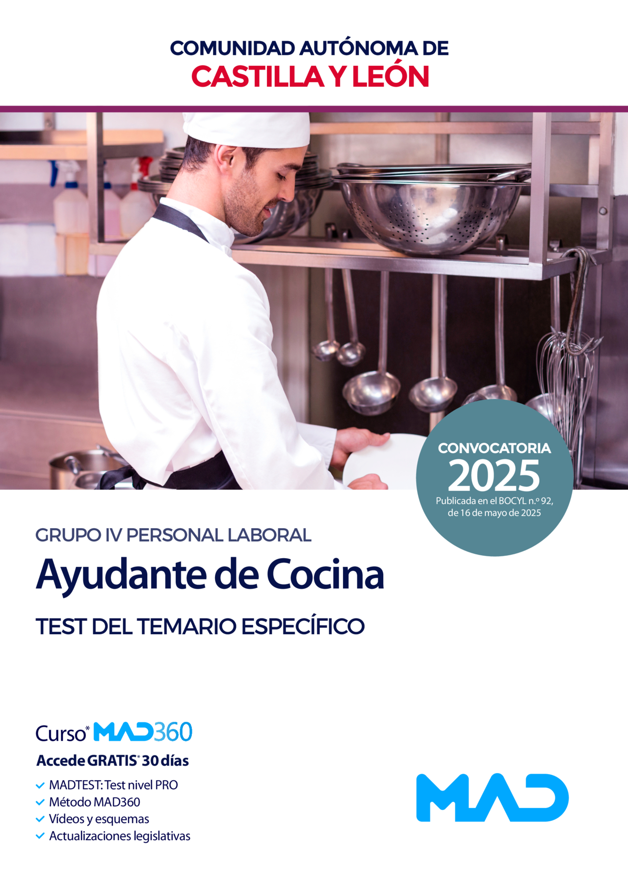 Ayudante de Cocina (Grupo IV Personal Laboral)