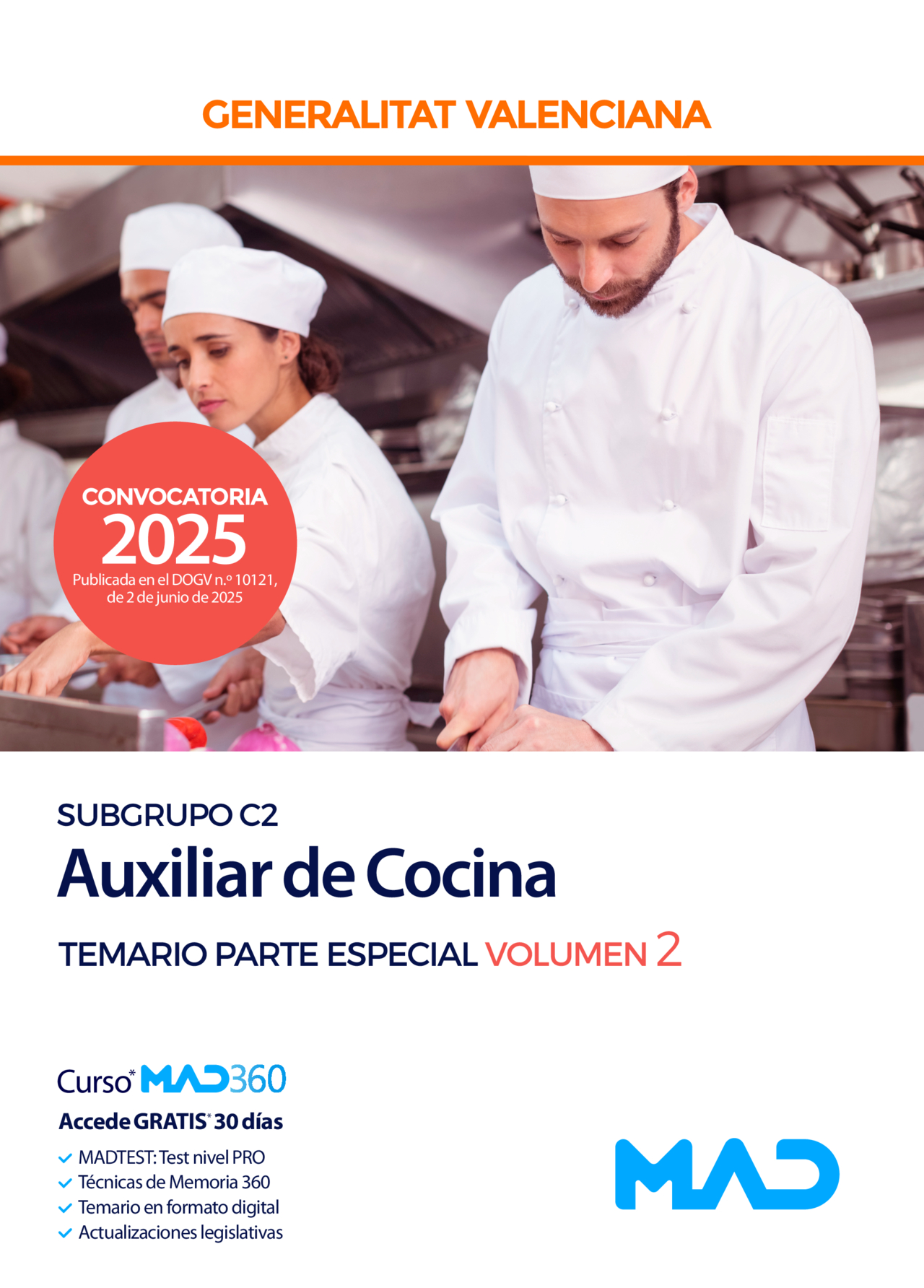 Escala Auxiliar de Cocina (C2-03-02 Cuerpo de Servicios Auxiliares)