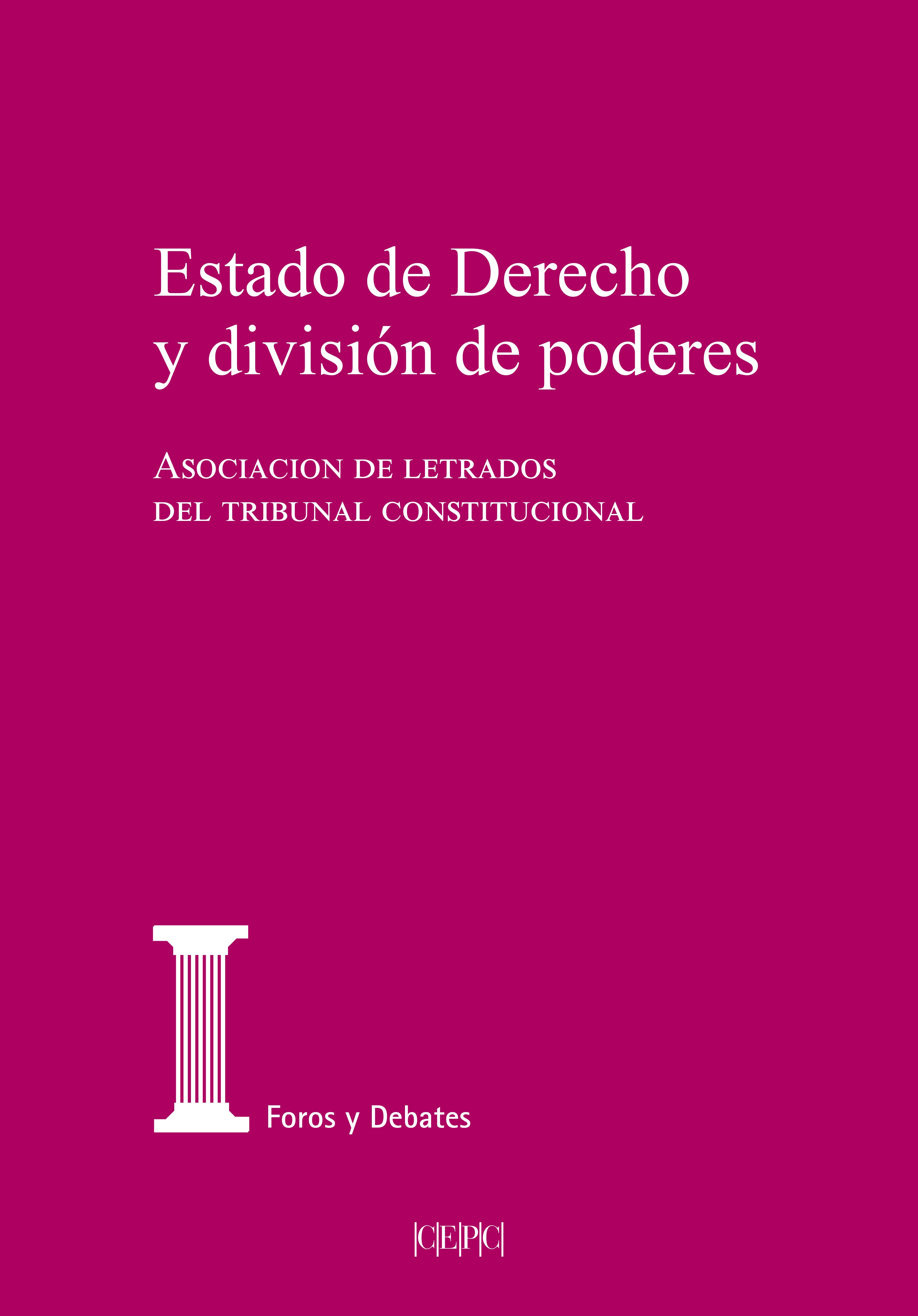 Estado de Derecho y división de poderes