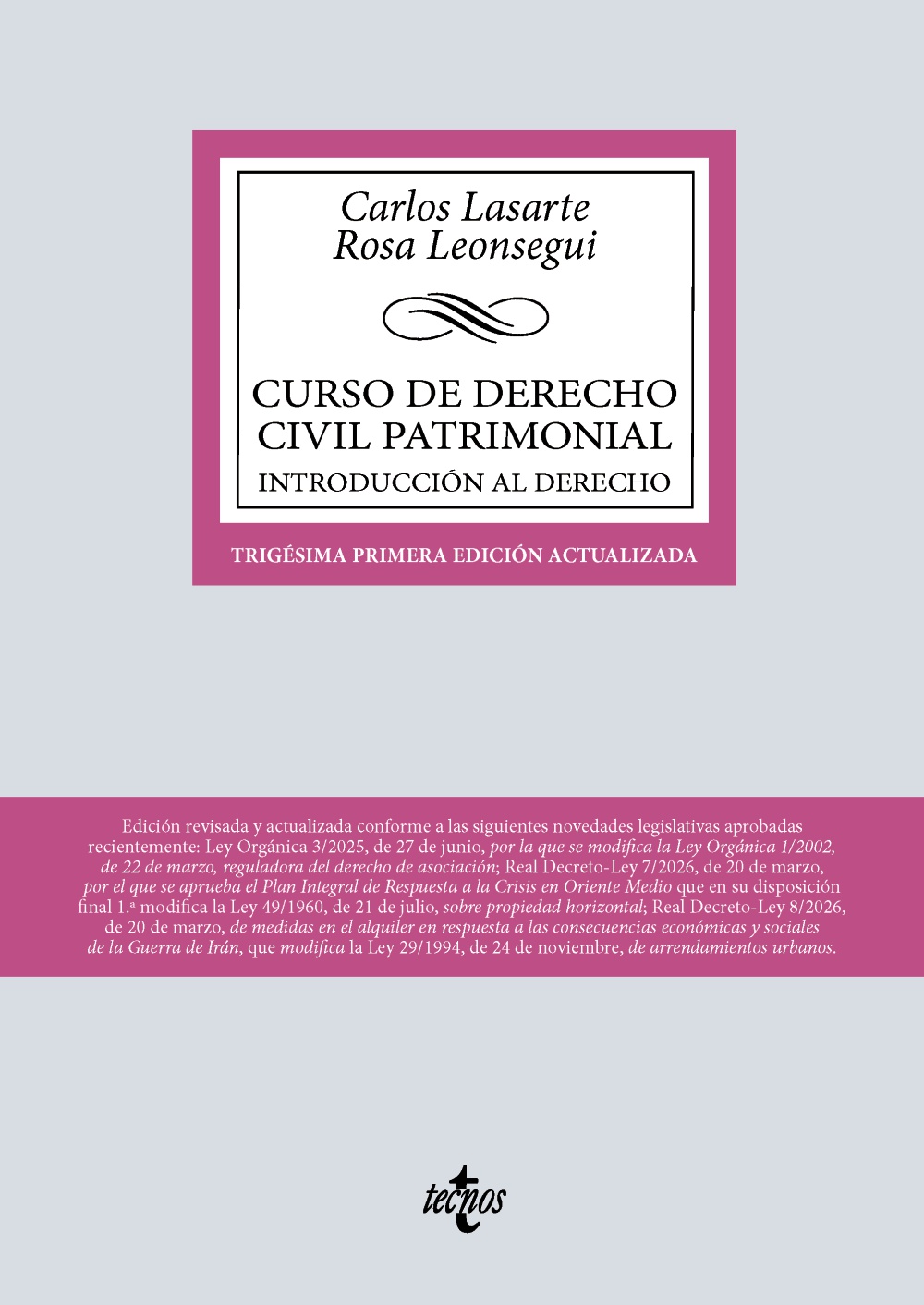 Curso de Derecho Civil patrimonial (31ª Edición)