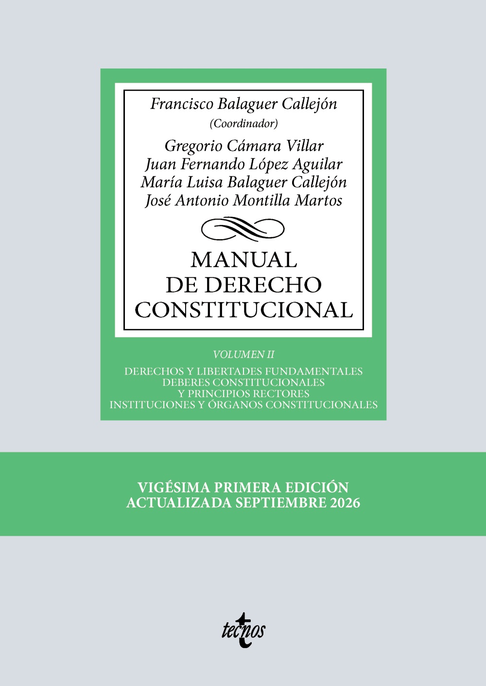Manual de Derecho Constitucional - Volumen II  (21ª Edición)