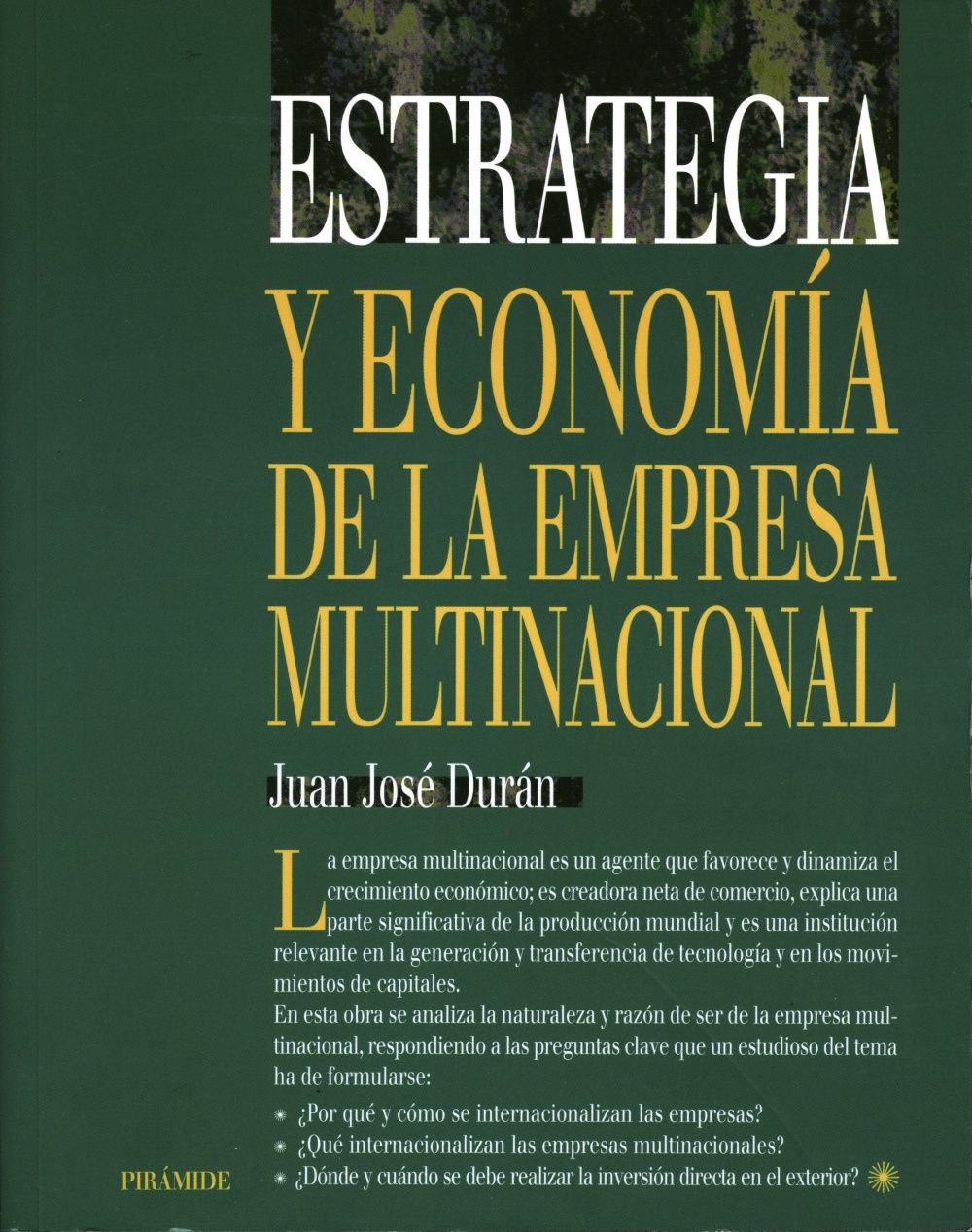 Estrategia y economía de la empresa multinacional
