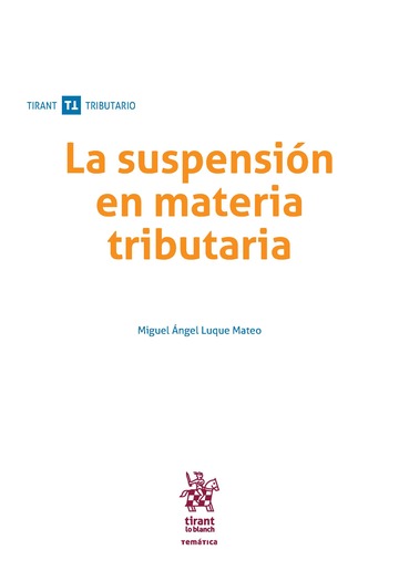 La suspensión en materia tributaria