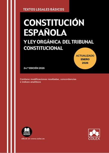 Constitución Española y Ley Orgánica del Tribunal Constitucional (24ª Edición) 2026