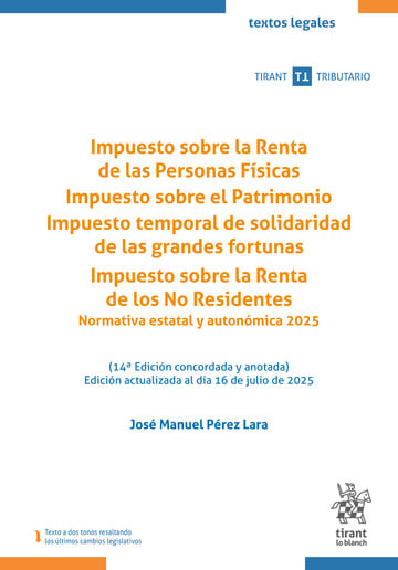 Impuesto sobre la Renta de las Personas Físicas. Impuesto sobre el Patrimonio. Impuesto temporal de solidaridad
