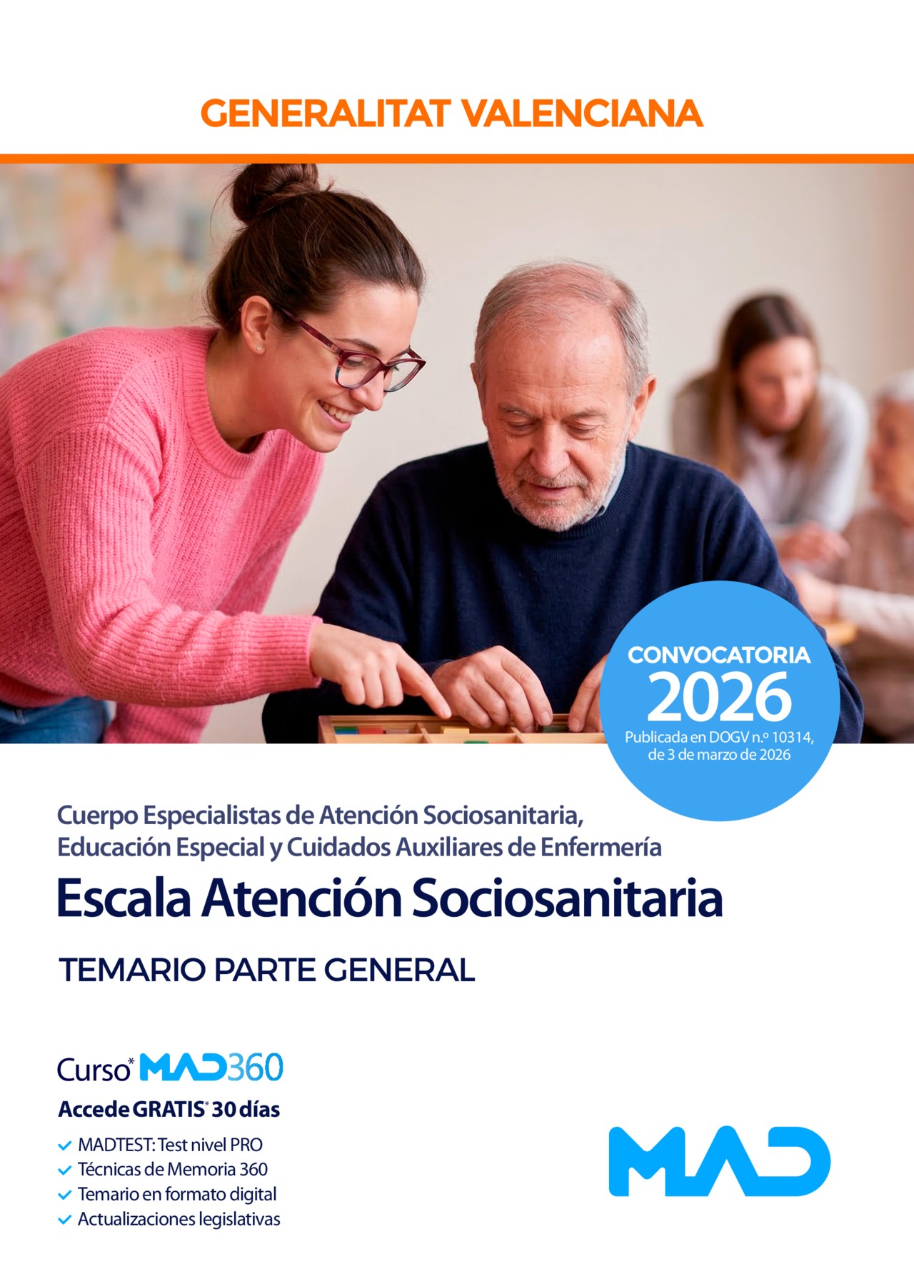 Escala Atención Sociosanitaria (C1-04-01 Atención Sociosanitaria, Educación Especial y Cuidados Auxiliares de Enfermería)