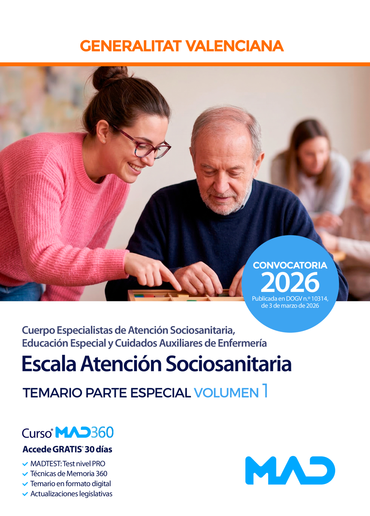 Escala Atención Sociosanitaria (C1-04-01 Atención Sociosanitaria, Educación Especial y Cuidados Auxiliares de Enfermería)