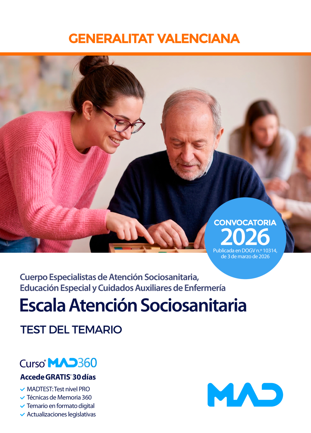 Escala Atención Sociosanitaria (C1-04-01 Atención Sociosanitaria, Educación Especial y Cuidados Auxiliares de Enfermería)
