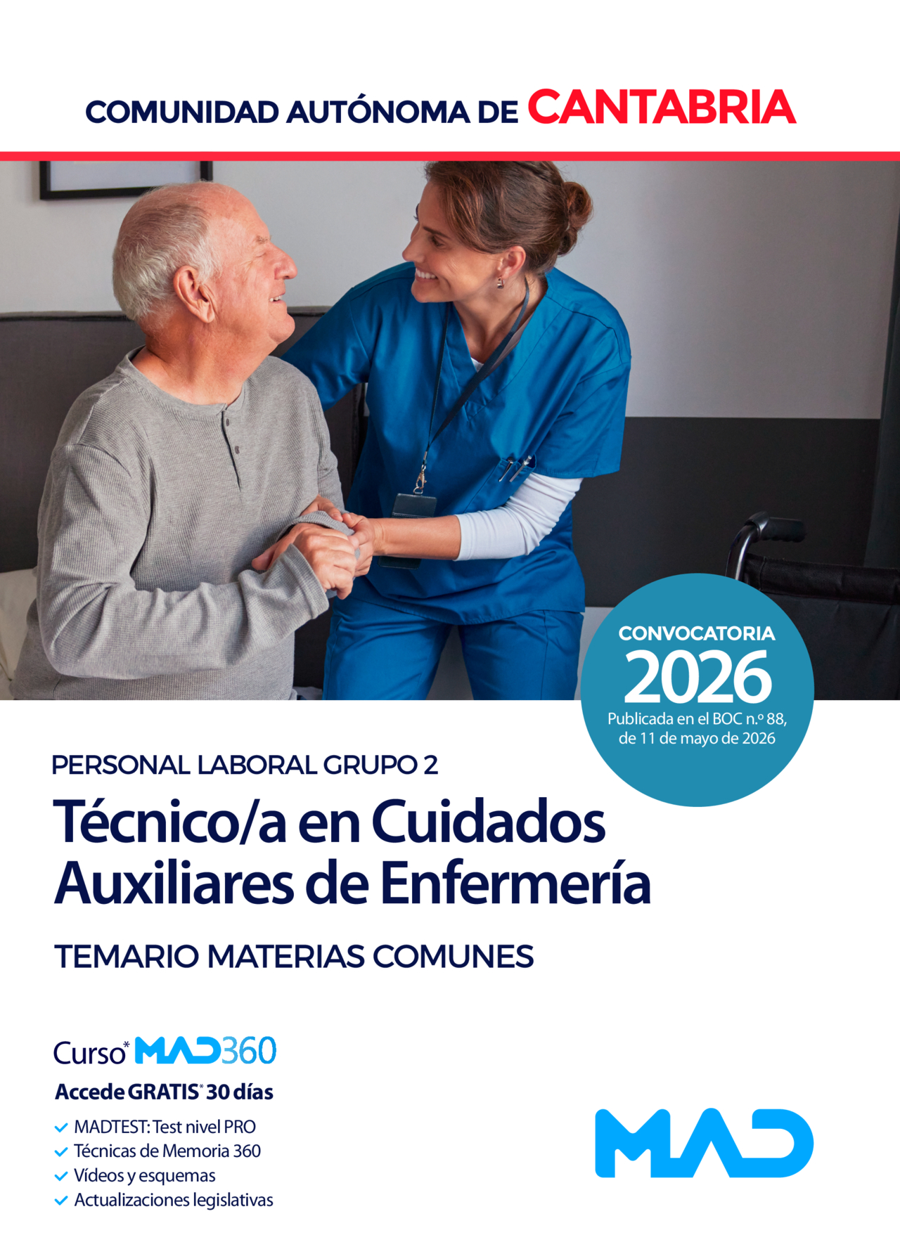 Técnico/a en Cuidados Auxiliares de Enfermería (Personal Laboral Grupo 2)