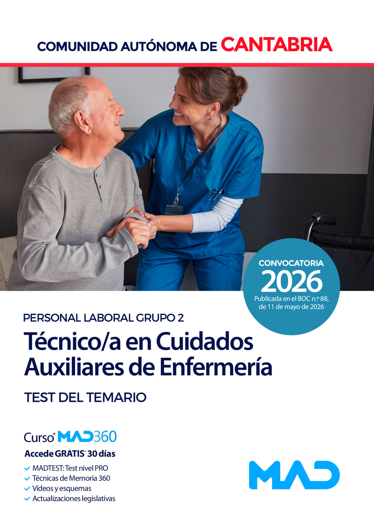 Técnico/a en Cuidados Auxiliares de Enfermería (Personal Laboral Grupo 2)