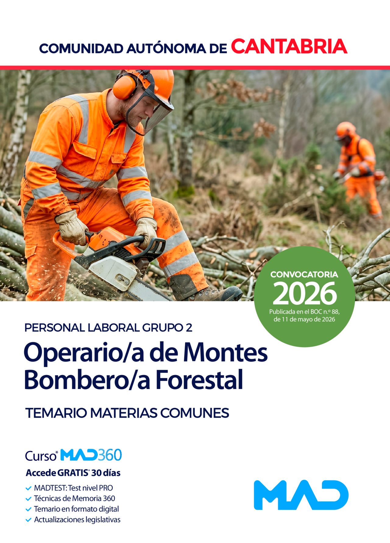 Operario/a de Montes-Bombero/a Forestal (Personal Laboral Grupo 2)