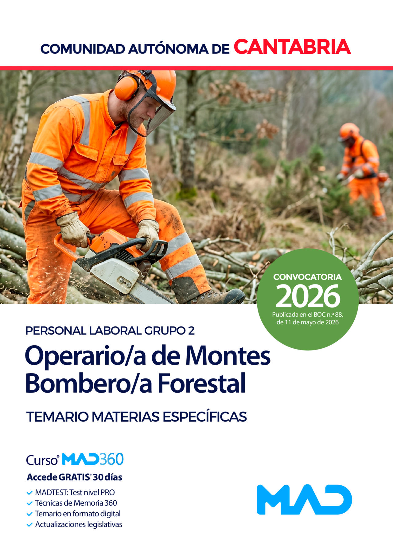 Operario/a de Montes-Bombero/a Forestal (Personal Laboral Grupo 2)