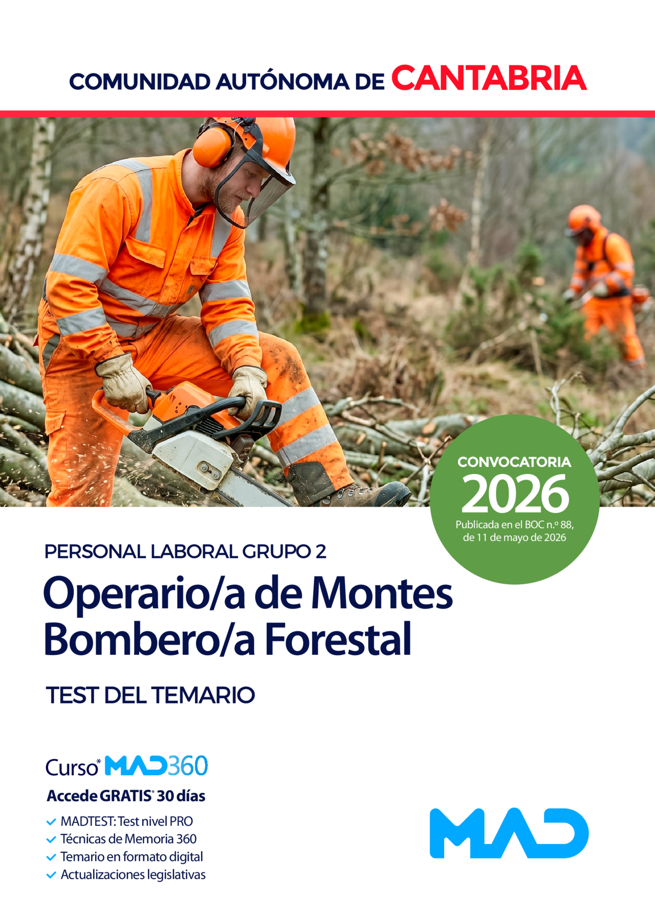 Operario/a de Montes-Bombero/a Forestal (Personal Laboral Grupo 2)