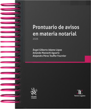 Prontuario de avisos en materia notarial  (5ª Edición)