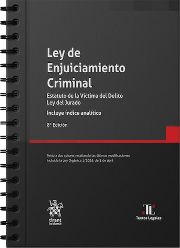 Ley de Enjuiciamiento Criminal - Estatuto de la Víctima de Delito - Ley del Jurado - (8ª Edición) 2026 Anillas