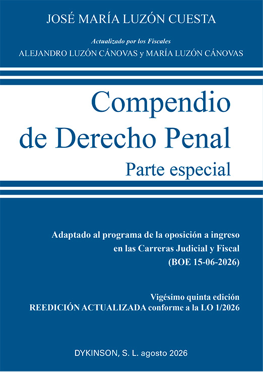 Compendio de Derecho Penal. Parte especial (26ª Edición)