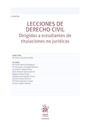 Lecciones de Derecho Civil. Dirigidas a estudiantes de titulaciones no jurídicas 5ª Edición