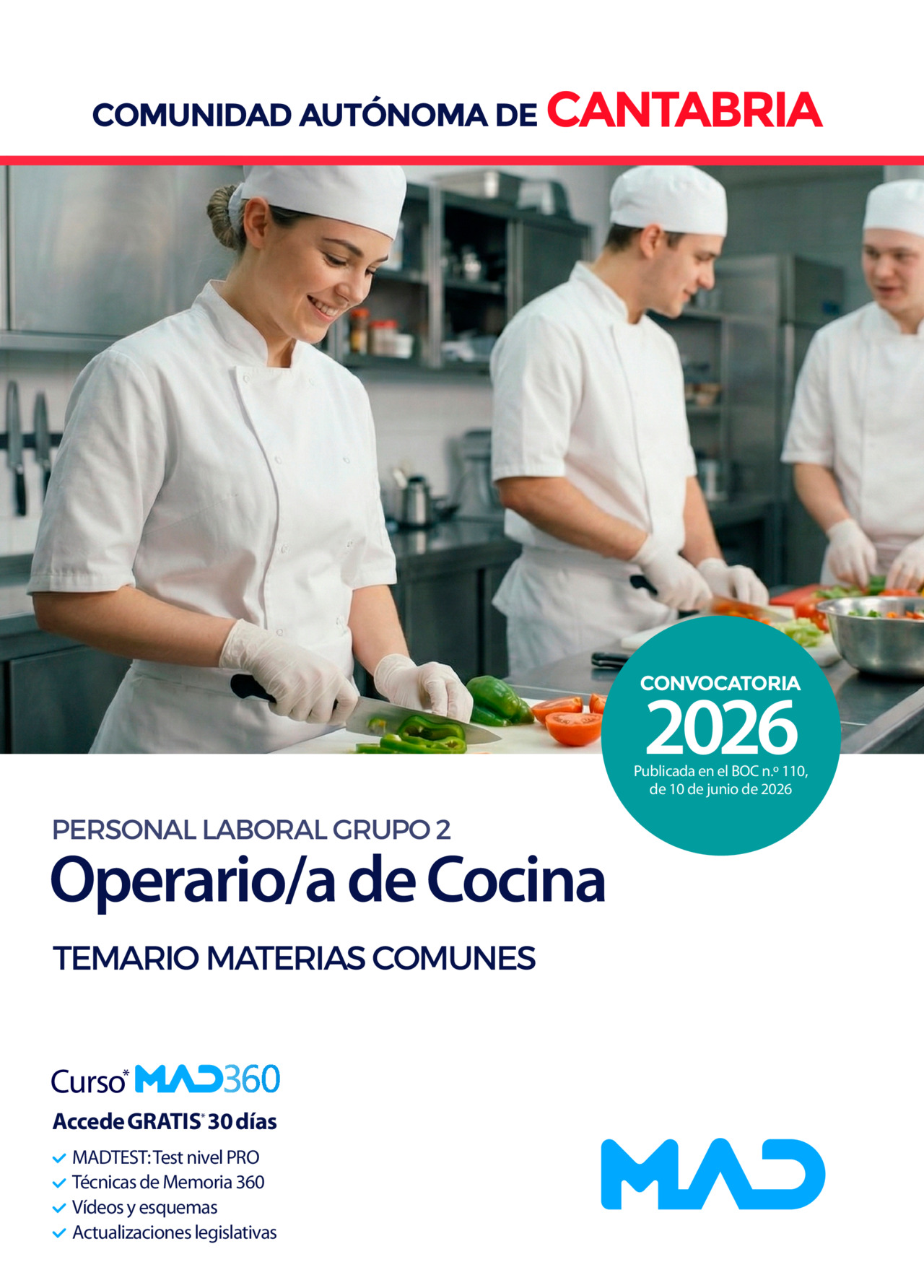 Operario de Cocina (Personal Laboral Grupo 2)
