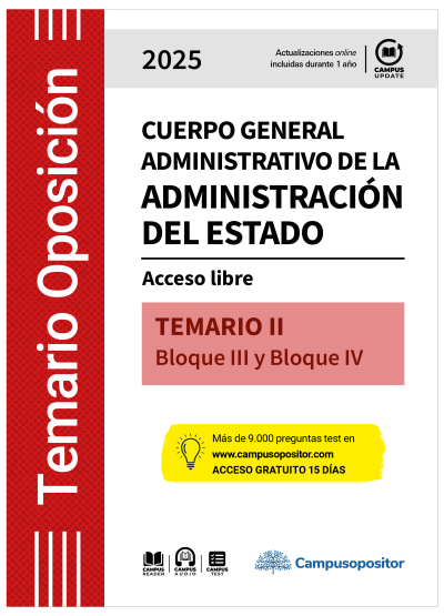 Temario: Cuerpo general administrativo de la Administración del Estado. 2025. TOMO II