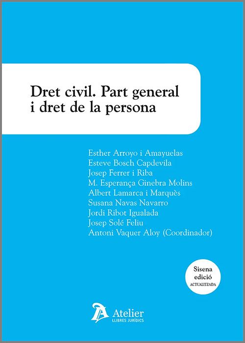 Dret civil - Part general i dret de la persona (6ª Edición) 2025