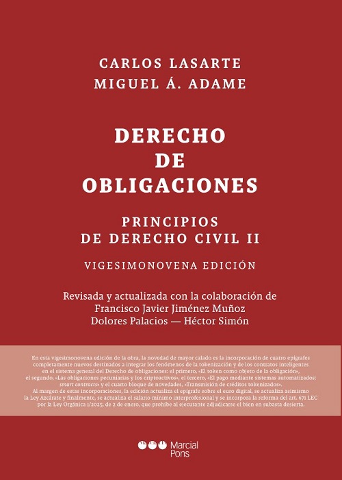 Principios de Derecho Civil. Tomo II - Derecho de obligaciones 29ª Edición