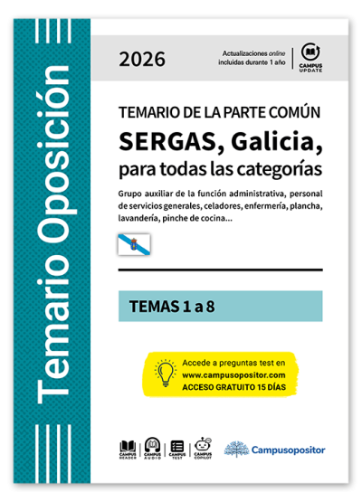 Temario: Temario de la parte común SERGAS, Galicia, para todas las categorías