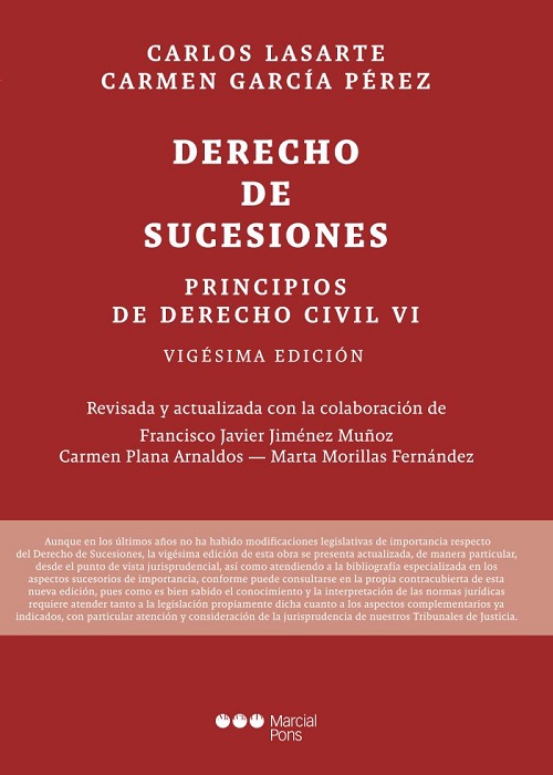 Principios de Derecho Civil. Tomo VI - Sucesiones 20ª Edición